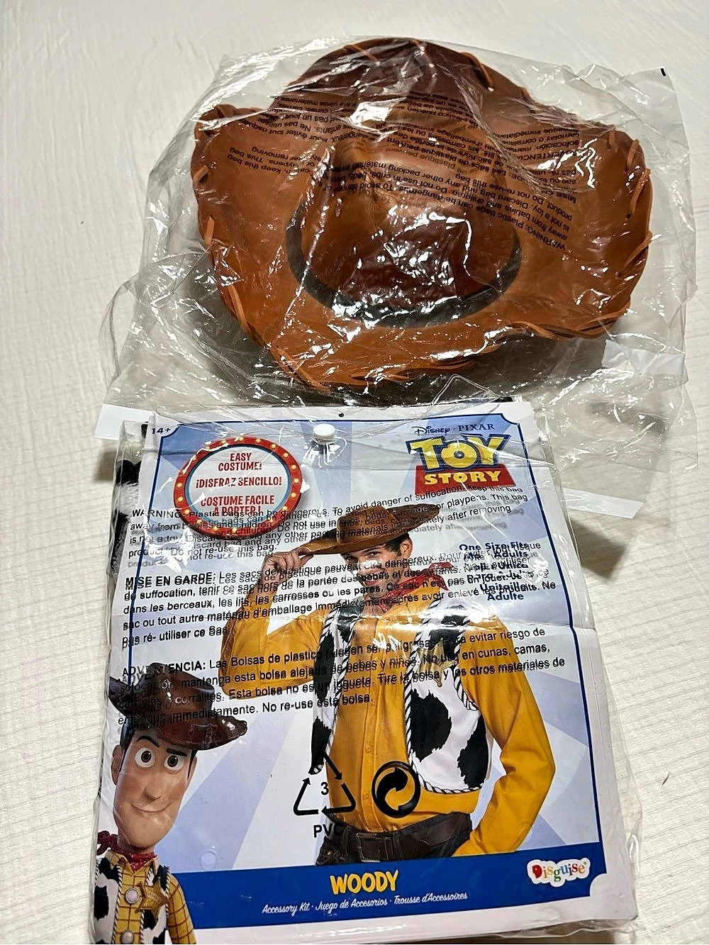 Adult Disguise Woody Toy Story Costume Set NWT